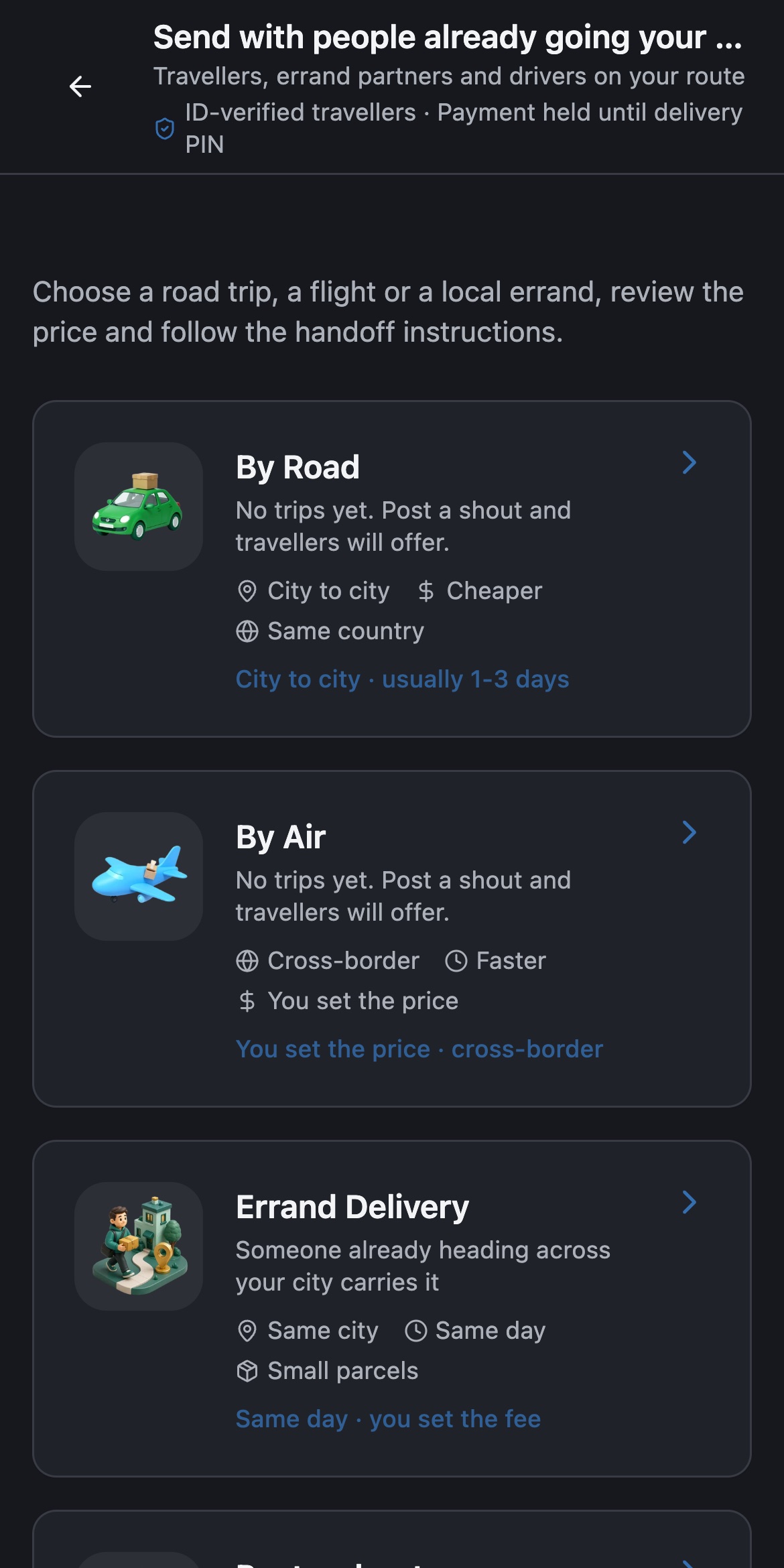 LogiX United send with a traveler screen